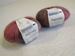 Rowan Tapestry Yarn 2 Balls 131 Yards Each Rose/Tan/Brown -- New