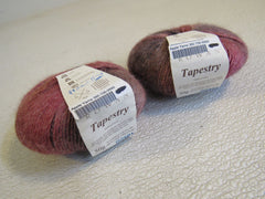 Rowan Tapestry Yarn 2 Balls 131 Yards Each Rose/Tan/Brown -- New