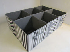 Sorbus Collapsible Storage Cubes Lot of 6 Multicolored 11-in x 10.5-in x 10.5-in -- New