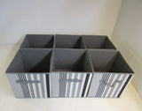 Sorbus Collapsible Storage Cubes Lot of 6 Multicolored 11-in x 10.5-in x 10.5-in -- New