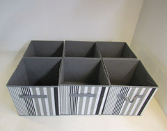 Sorbus Collapsible Storage Cubes Lot of 6 Multicolored 11-in x 10.5-in x 10.5-in -- New