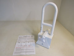 Vaunn Medical Bathtub Safety Rail Shower Grab Bar White Max User Weight 300-lbs -- New