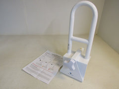 Vaunn Medical Bathtub Safety Rail Shower Grab Bar White Max User Weight 300-lbs -- New