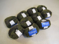 Berroco Foliage Yarn Brown/Green 10 Balls 100 Yards Each -- New