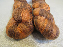 Artyarns Ensemble Light Yarn Tan/Orange 2 Skeins 400 Yards Each Super Soft -- New