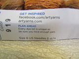 Artyarns Ensemble Light Yarn Tan/Orange 2 Skeins 400 Yards Each Super Soft -- New