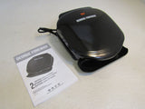George Foreman 2 Serving Classic Plate Electric Indoor Grill 22-in Cord GR10B -- New