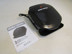 George Foreman 2 Serving Classic Plate Electric Indoor Grill 22-in Cord GR10B -- New