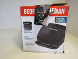 George Foreman 2 Serving Classic Plate Electric Indoor Grill 22-in Cord GR10B -- New