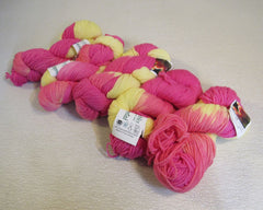 Ivy Brambles Superwash Worsted Yarn Tulips 5 Skeins 250 Yards Each Pink/Yellow -- New