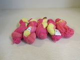Ivy Brambles Superwash Worsted Yarn Tulips 5 Skeins 250 Yards Each Pink/Yellow -- New