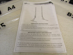 Wali Table Top TV Stand 22-in to 65-in Flat Screen Black Universal TVS001 -- New