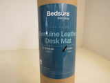 Bedsure Genuine Leather Desk Mat 17-in x 35-in Brown BUSA804I1AR144 Leather -- New