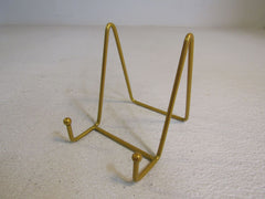 Designer 4-in Plate Picture Holder Stand Gold -- New