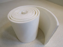 Standard 6-in Fuzzy Foam Cushion Roll Peel & Stick 84-in Long White -- New