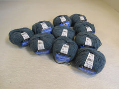 Berroco Blackstone Tweed Yarn Blue Tweed 10 Balls 130 Yards Each -- New