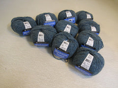 Berroco Blackstone Tweed Yarn Blue Tweed 10 Balls 130 Yards Each -- New