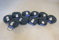 Berroco Blackstone Tweed Yarn Blue Tweed 10 Balls 130 Yards Each -- New