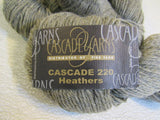 Cascade Yarns 220 Heathers Yarn Gray 4 Skeins 220 Yards Each -- New