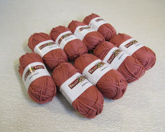Valley Yarns Greenfield Yarn Mauve 9 Skeins 88 Yards Each -- New