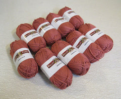 Valley Yarns Greenfield Yarn Mauve 9 Skeins 88 Yards Each -- New