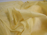 Keqiaosuocai Sheer Curtains Lot of 2 84in L x 52in W Golden Yellow Polyester -- New