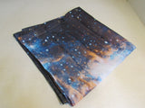Biscaynebay Fabric Shower Curtain Liner 72in x 72in Black Galaxy Design -- New