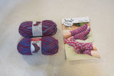 Premier Yarns Echo Yarn 2 Skeins 186 Yards Each Purple/Blue/Rasberry -- New
