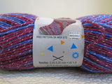 Premier Yarns Echo Yarn 2 Skeins 186 Yards Each Purple/Blue/Rasberry -- New