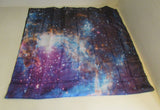 Biscaynebay Fabric Shower Curtain Liner 72in x 72in Black Galaxy Design -- New