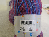 Premier Yarns Echo Yarn 2 Skeins 186 Yards Each Purple/Blue/Rasberry -- New