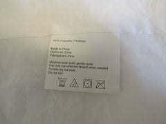 Designer Curtain 96in x 48in White Sheer Polyester -- New