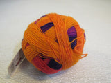 Schoppel Wolle Zuuberball Yarn Ombre 1 Ball 460 Yards Orange/Purple/Pink -- New