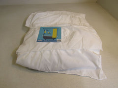 HIG Aubrey Ruffle Shower Curtain 72in x 72in White 146555 Polyester -- New