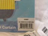 HIG Aubrey Ruffle Shower Curtain 72in x 72in White 146555 Polyester -- New