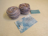 Expression Fiber Arts Sparkle DK Yarn 2 Balls 275 Yards Each Gray/Blue/Mauve -- New