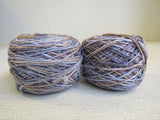 Expression Fiber Arts Sparkle DK Yarn 2 Balls 275 Yards Each Gray/Blue/Mauve -- New
