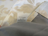 Designer Curtains Lot of 2 84in L x 50in W Cream/Light Beige QC0003 Polyester -- New