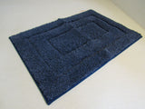 Dexi Sweet Home Bath Rug 24in x 16in Navy Non-Slip Absorbent Polyester -- New