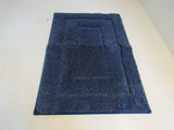 Dexi Sweet Home Bath Rug 24in x 16in Navy Non-Slip Absorbent Polyester -- New