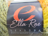 Ella Rae Seasons Yarn 1 Skein 219 Yards Green/Yellow/Rust/Blue/Brown -- New