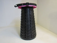 Fishboy Folding Telescopic Stool Pink/Black Load Capacity is About 180-kg M-002 -- New