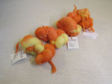 Malabrigo Kettle Dyed Yarn Citrus 4 Skeins 216 Yards Each Orange/Yellow -- New