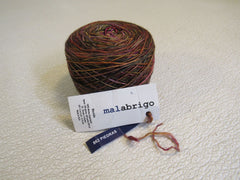 Malabrigo Mechita Yarn Piedras 1 Ball 420 Yards Brown/Green/Magenta/Gold -- New