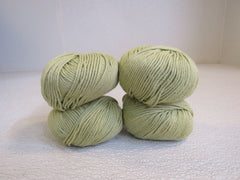 Debbie Bliss Extrafine Cotton DK Yarn Pistachio Green 4 Balls 137 Yards Each -- New