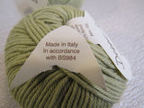 Debbie Bliss Extrafine Cotton DK Yarn Pistachio Green 4 Balls 137 Yards Each -- New