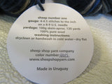 Sheep Shop Yarn Co Sheep Number One Yarn 8 Skeins 130 Yarns Each Blue/Gray/Tan -- New