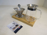 Aquach Pour Over Coffee Maker Silver Stainless Steel -- New