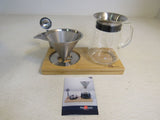 Aquach Pour Over Coffee Maker Silver Stainless Steel -- New