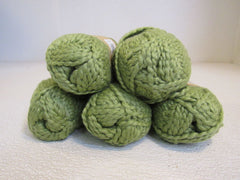 Lion Brand Yarn Natures Choice Organic Cotton Yarn 5 Skeins 150 Yards Each Green -- New